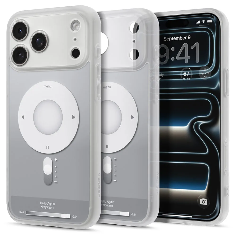 Custodia MagSafe per Apple iPhone 18 Pro / 17 Pro, Spigen, Ultra Hybrid Classic, Argento ACS12167 - immagine 1