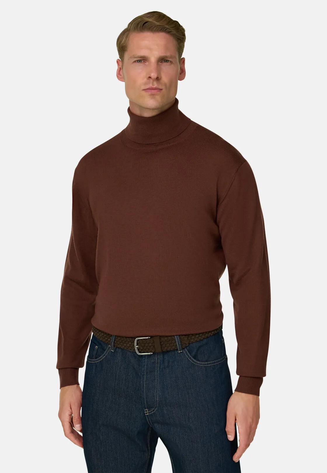Boggi, Dolcevita In Lana Merino Extrafine, Uomo, Rouge, Taglia: M - immagine 1
