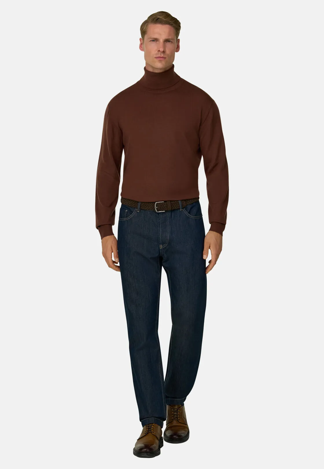 Boggi, Dolcevita In Lana Merino Extrafine, Uomo, Rouge, Taglia: XL - immagine 2