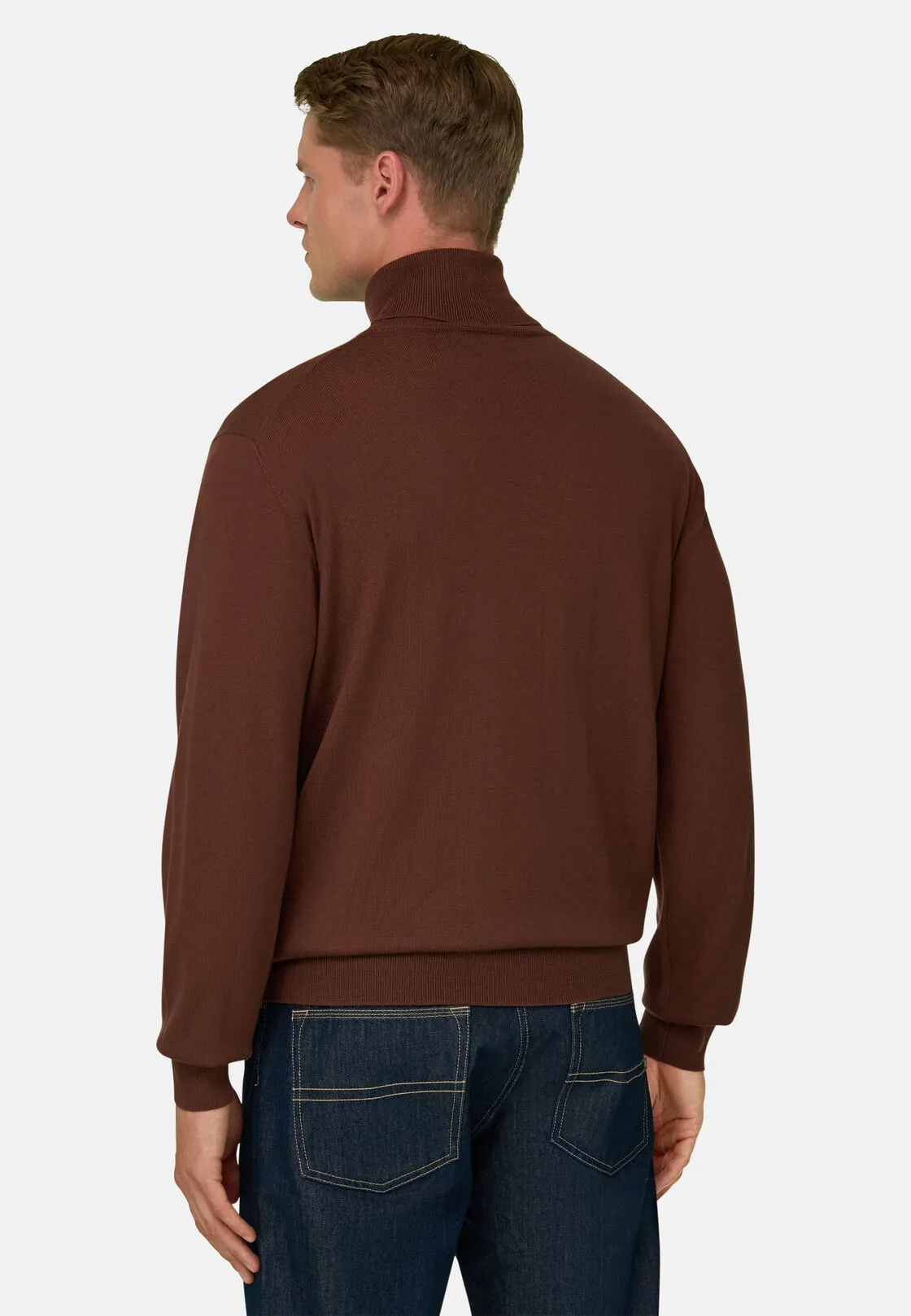 Boggi, Dolcevita In Lana Merino Extrafine, Uomo, Rouge, Taglia: XL - immagine 4