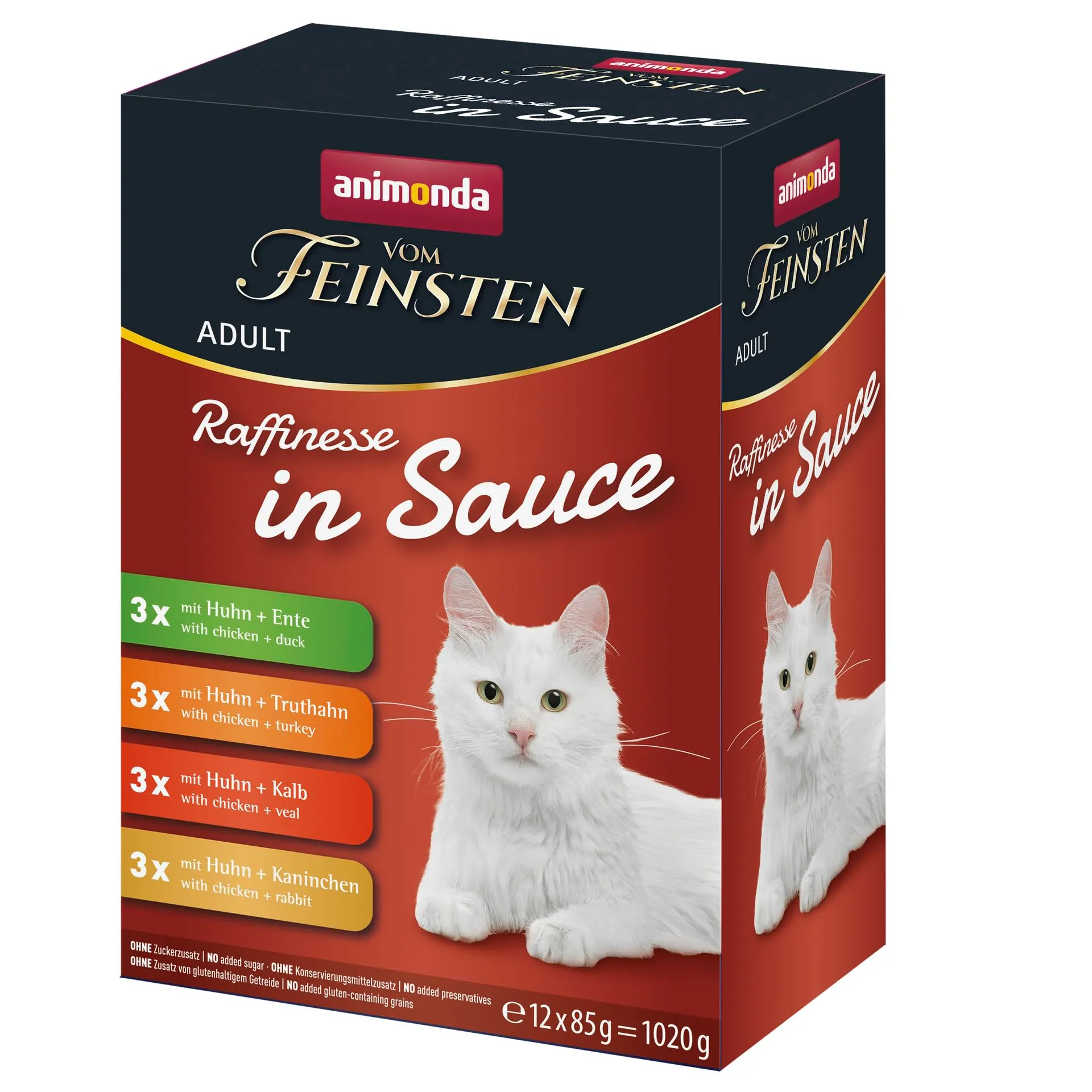 animonda Vom Feinsten Cibo umido per gatti adulti in salsa, confezione - immagine 1