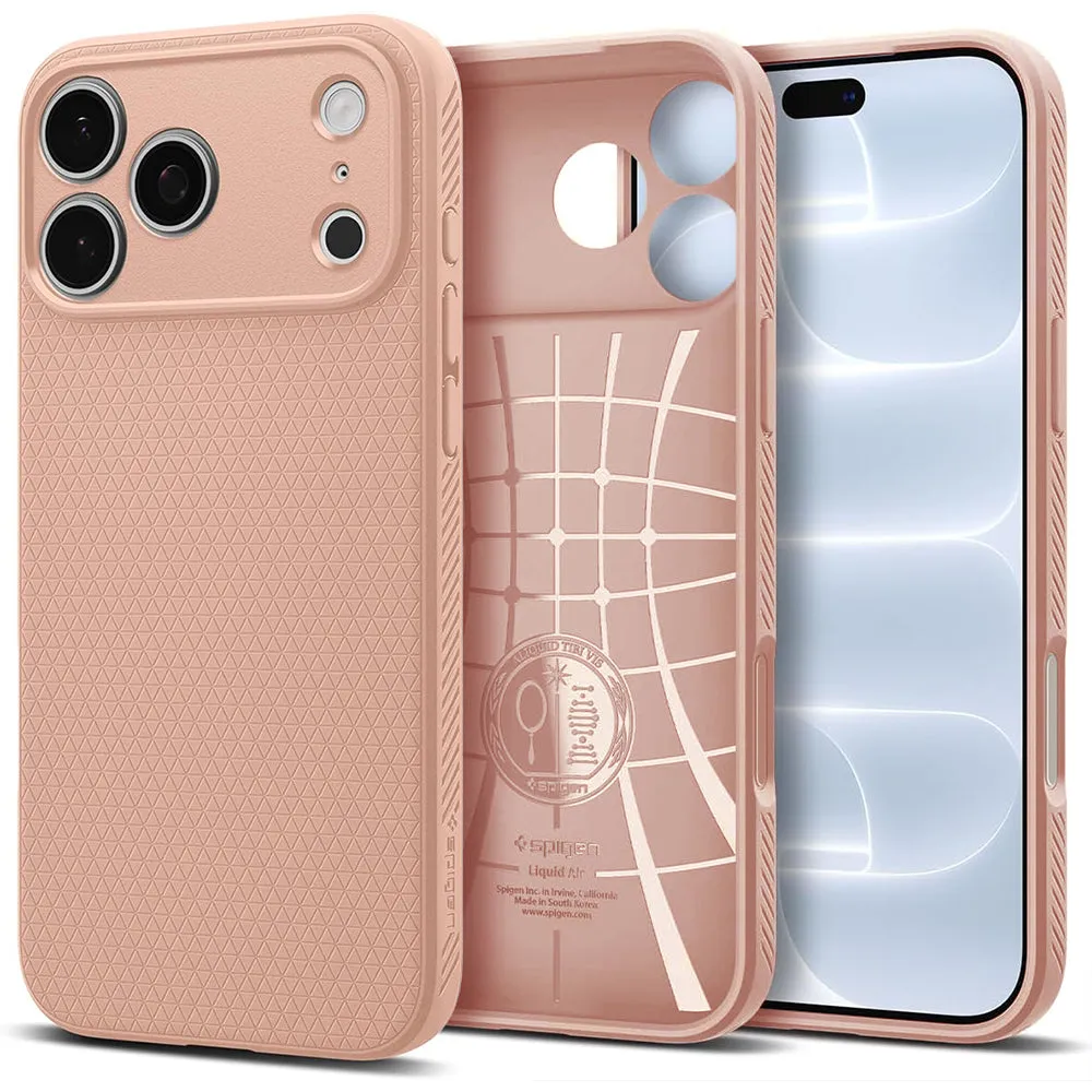Custodia per Apple iPhone 18 Pro Max / 17 Pro Max, Spigen, Liquid Air, Rosa ACS12115 - immagine 1