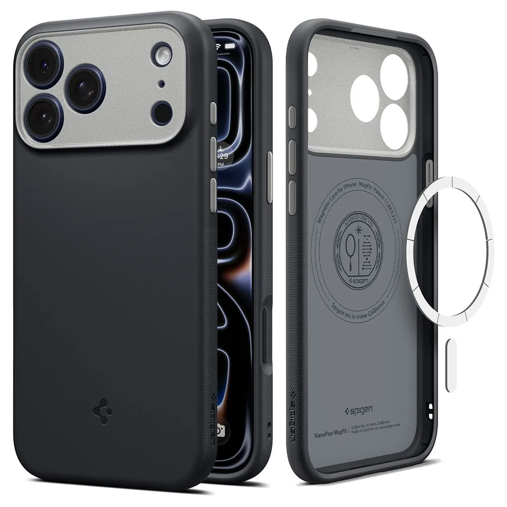 Custodia MagSafe per Apple iPhone 18 Pro Max / 17 Pro Max, Spigen, Caseology Nano Pop, Nera ACS12142 - immagine 1