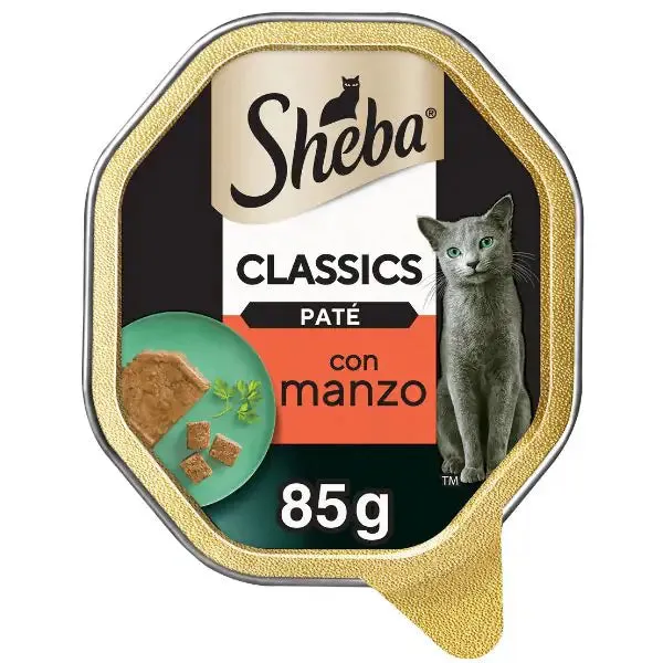Sheba Patè classics 85gr Manzo - confezione da 22 pezzi - Cibo umido per gatti - immagine 1