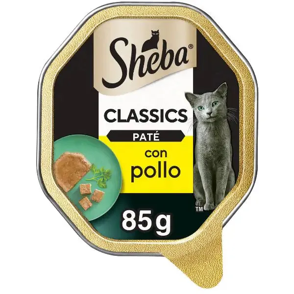 Sheba Patè classics 85gr Pollo - confezione da 22 pezzi - Cibo umido per gatti - immagine 1