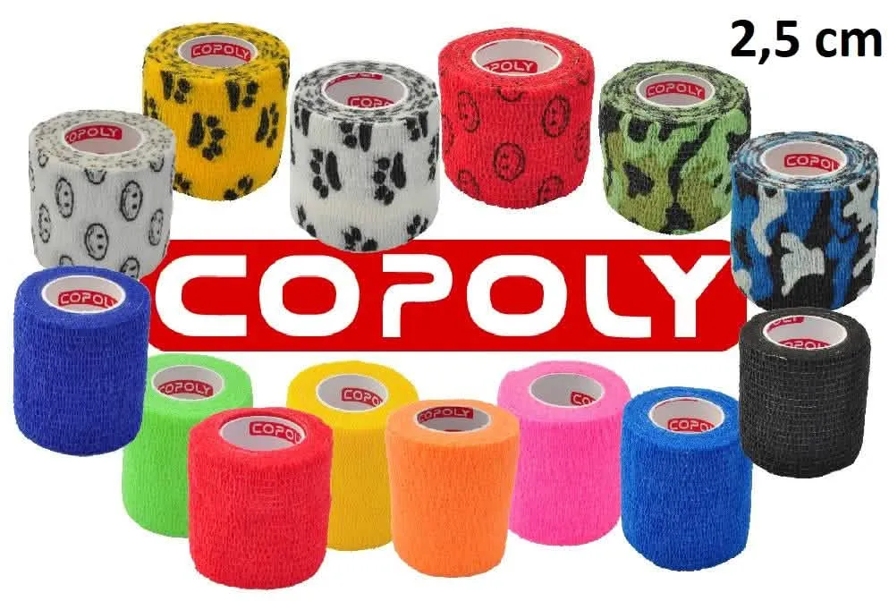 BENDA AUTOADERENTE COPOLY 2,5CM X 457CM COLORI MISTI - immagine 1