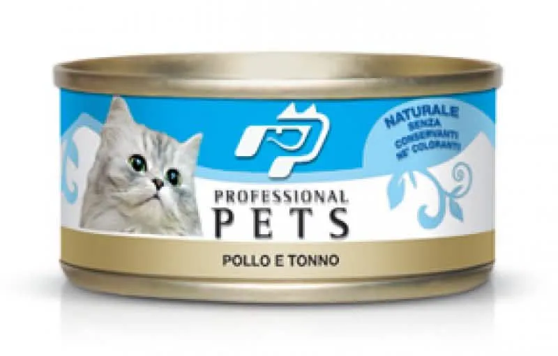 PET PROFESSIONAL GATTO ADULTO POLLO & TONNO LATTINA 70 GR - immagine 1