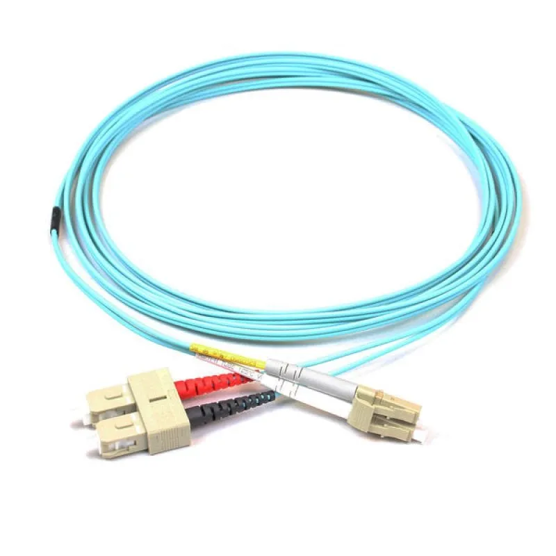 Cavo in fibra ottica duplex Kimex 2 mm OM3 SC/LC resistente all'acqua 2 m - immagine 1