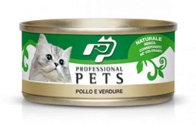 PET PROFESSIONAL GATTO ADULTO POLLO & VERDURE LATTINA 70 GR - immagine 1