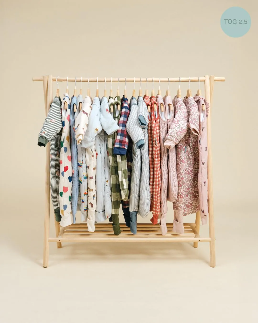 molis&co - Sacco Nanna con piedini e calzini - Sacco nanna invernale per Bambini - Sacchi Nanna 2.5 tog con piedini - 100% Cotone (Oeko-TEX 100) (Vichy Forest, 2 anni) - immagine 9