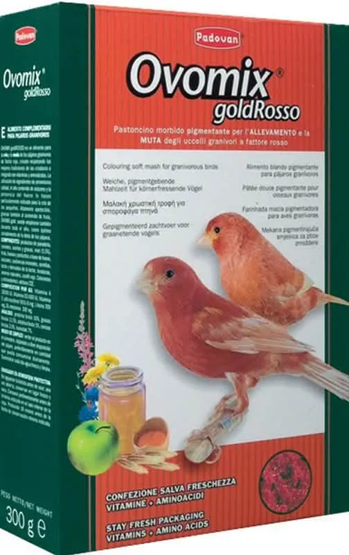 PADOVAN UCCELLI PASTONCINO OVOMIX GOLD ROSSO 300 GR - immagine 1