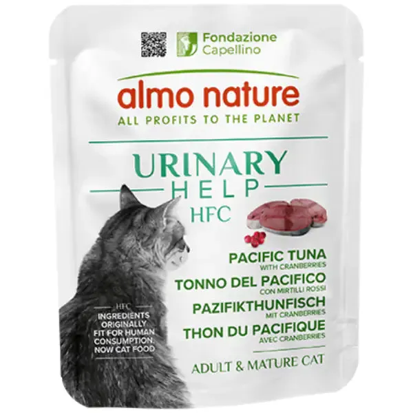 Almo Nature HFC Urinary Help Monoproteico 50 gr Tonno del Pacifico con mirtilli - confezione da 24 pezzi - immagine 1