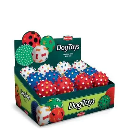 PADOVAN CANE GIOCO PALLA PUNTE GROSSE GRANDE 11 CM (COLORI ASSORTITI) - immagine 1