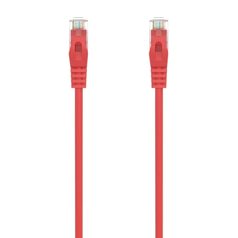 Aisens A145-0558 Cavo di rete RJ45 UTP Cat 6A 50 cm Rosso - immagine 1