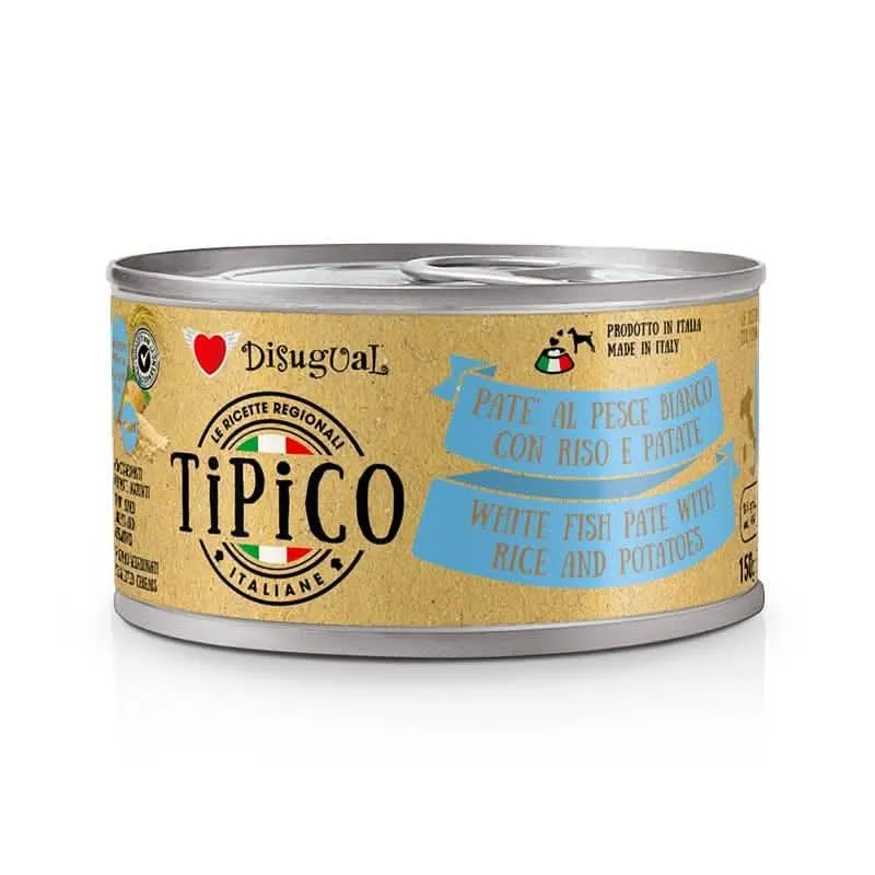 Disugual Cane Tipico Adulto Pesce Bianco, Riso & Patate Lattina 150 gr - immagine 1
