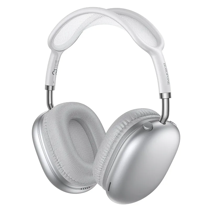 Auricolare Bluetooth Borofone BO36 Tone, A2DP, Argento - immagine 1
