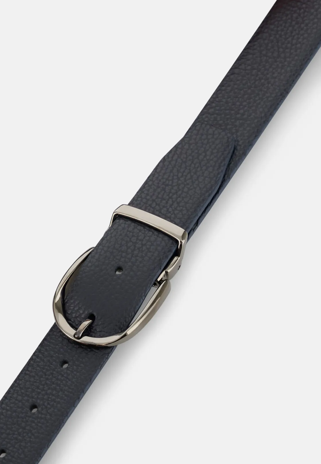 Boggi, Cintura Reversibile In Pelle Bottalata, Uomo, Navy, Taglia: 105 - immagine 3