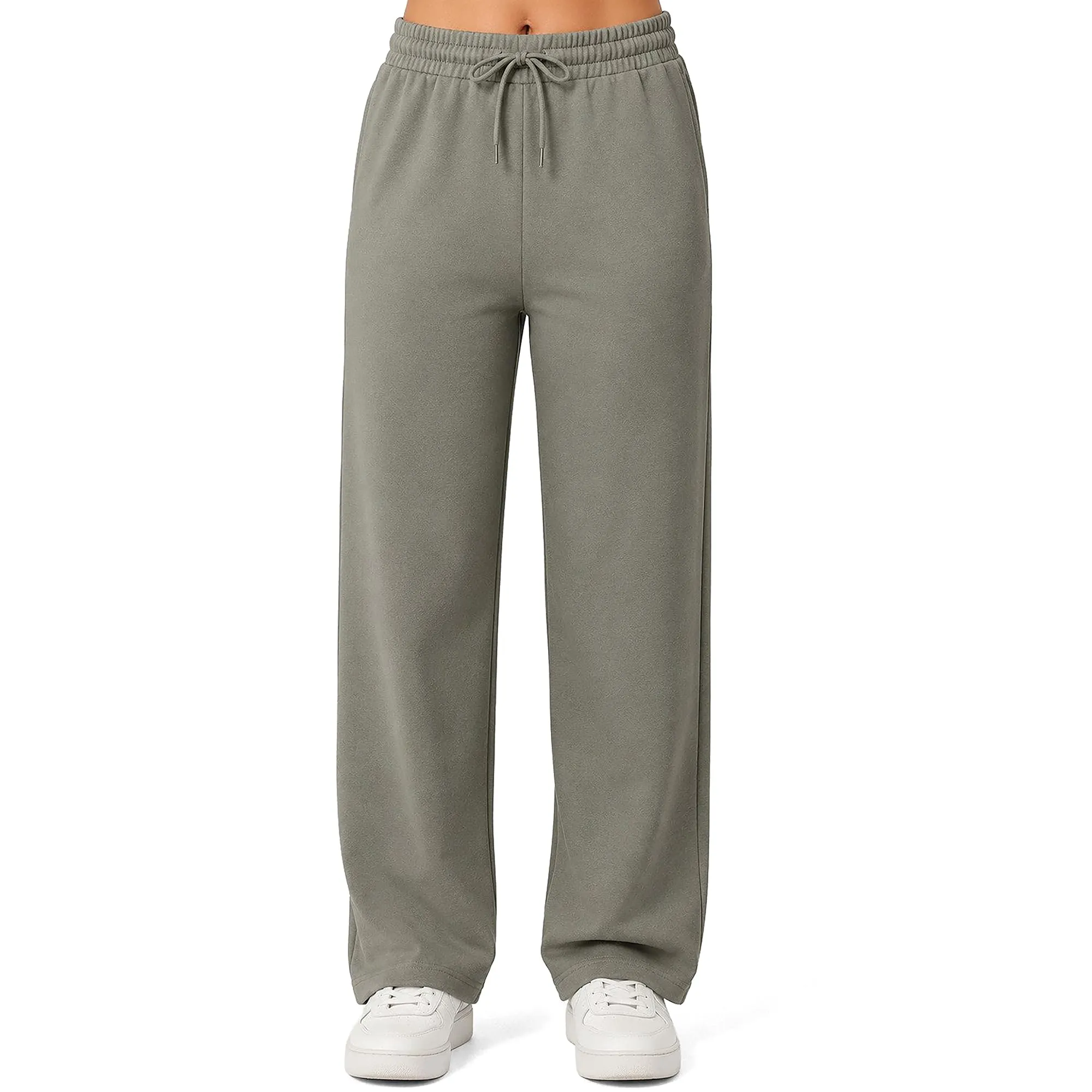 ROSS CAMP Pantaloni Tuta Donna Cotone – Pantaloni Sportivi Gamba Larga - immagine 1