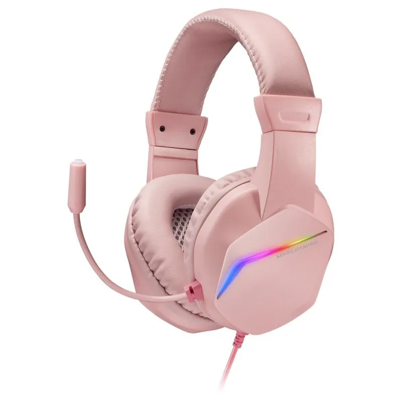 Cuffie da gioco Mars Gaming MH122 FRGB Rosa - immagine 1