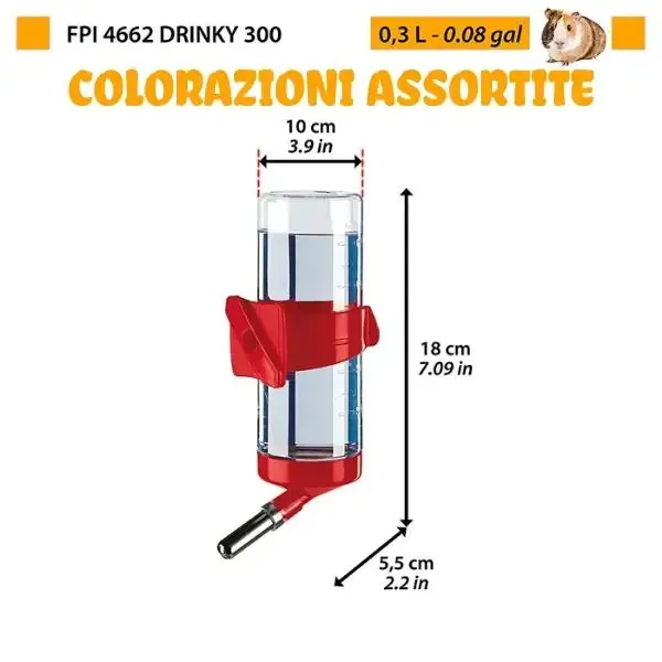Beverino per piccoli roditori Drinky Ferplast Drinky 300 - immagine 1