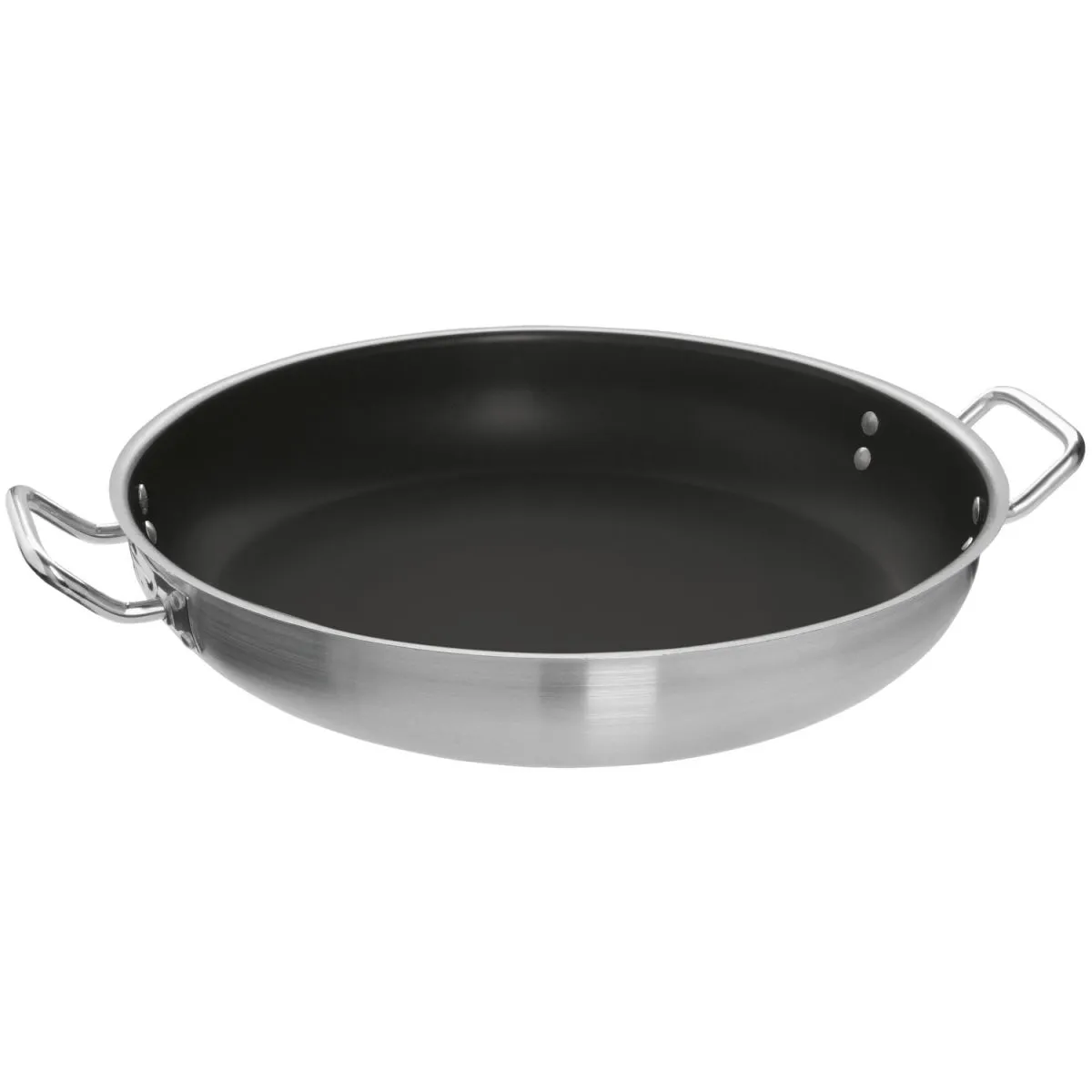 VEGA Padella due manici Professional antiaderente; 42x8 cm (ØxH); argento; rotonda - immagine 1