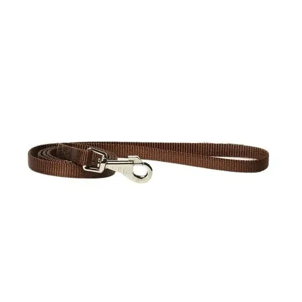 Guinzaglio in nylon Classic PetUp Marrone Lunghezza 1 m Fettuccia 1,8 cm - immagine 1