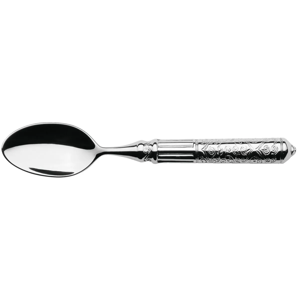 6x VEGA Cucchiaino caffè espresso Marokko manico cavo; 12 cm (L); argento, manico argento; 6 pz. / Pacco - immagine 1