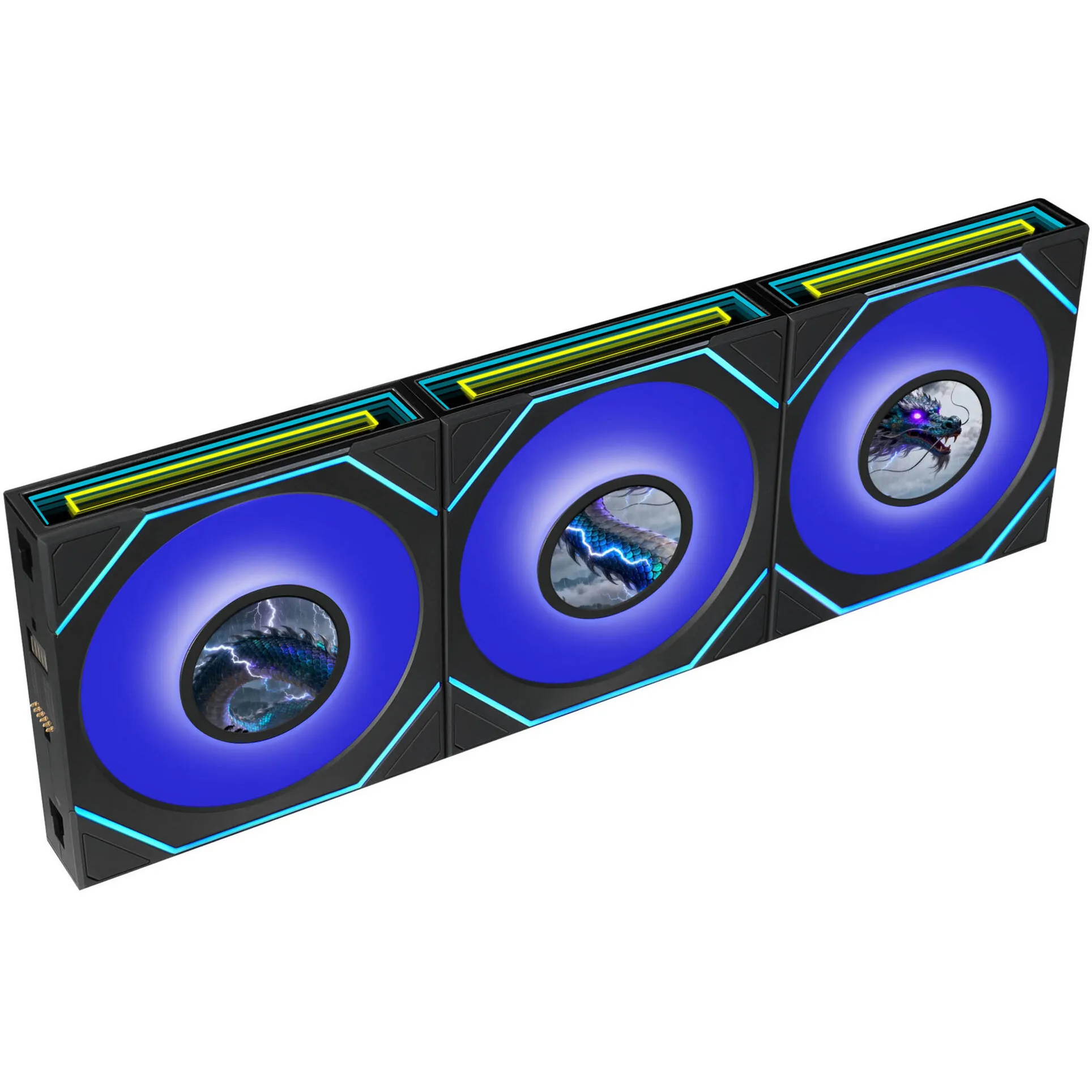 UNI FAN SL-INF LCD FLEX 120 Wireless, Ventola - immagine 1