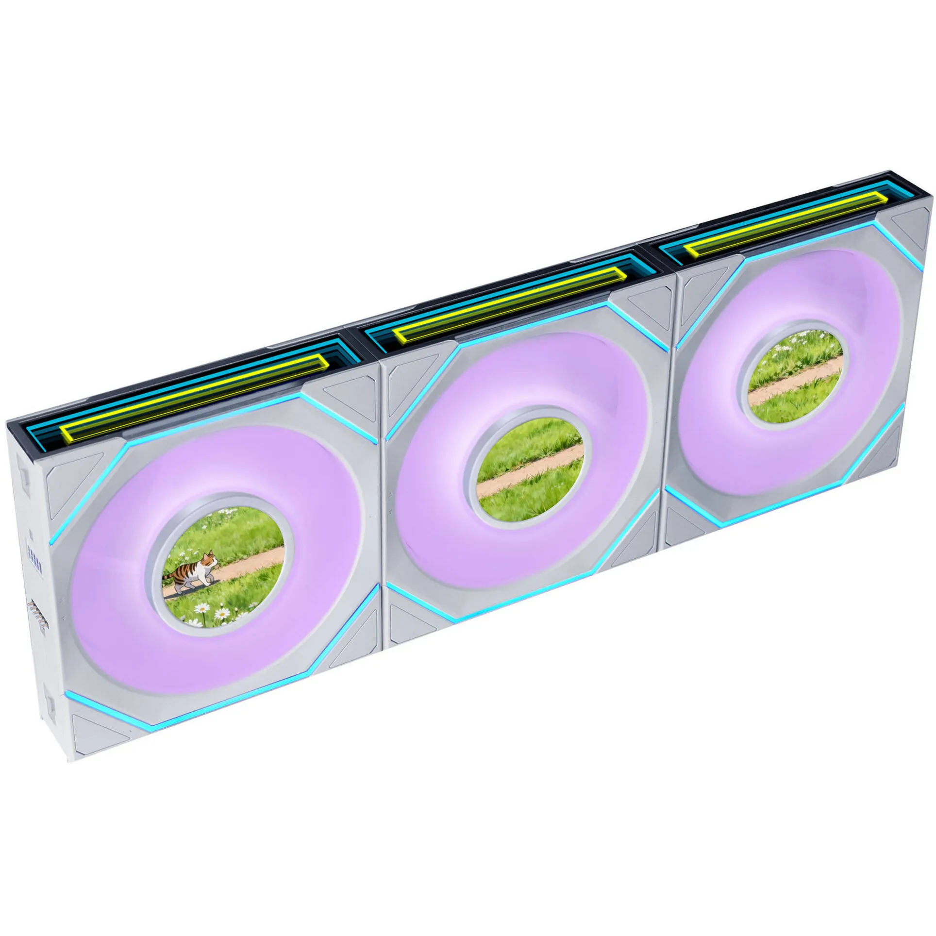UNI FAN SL-INF LCD FLEX 120 Wireless, Ventola - immagine 1