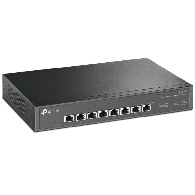 Switch TP-Link TL-SX1008 8 porte 10G 100/1000/10000 Mbps Nero - immagine 1