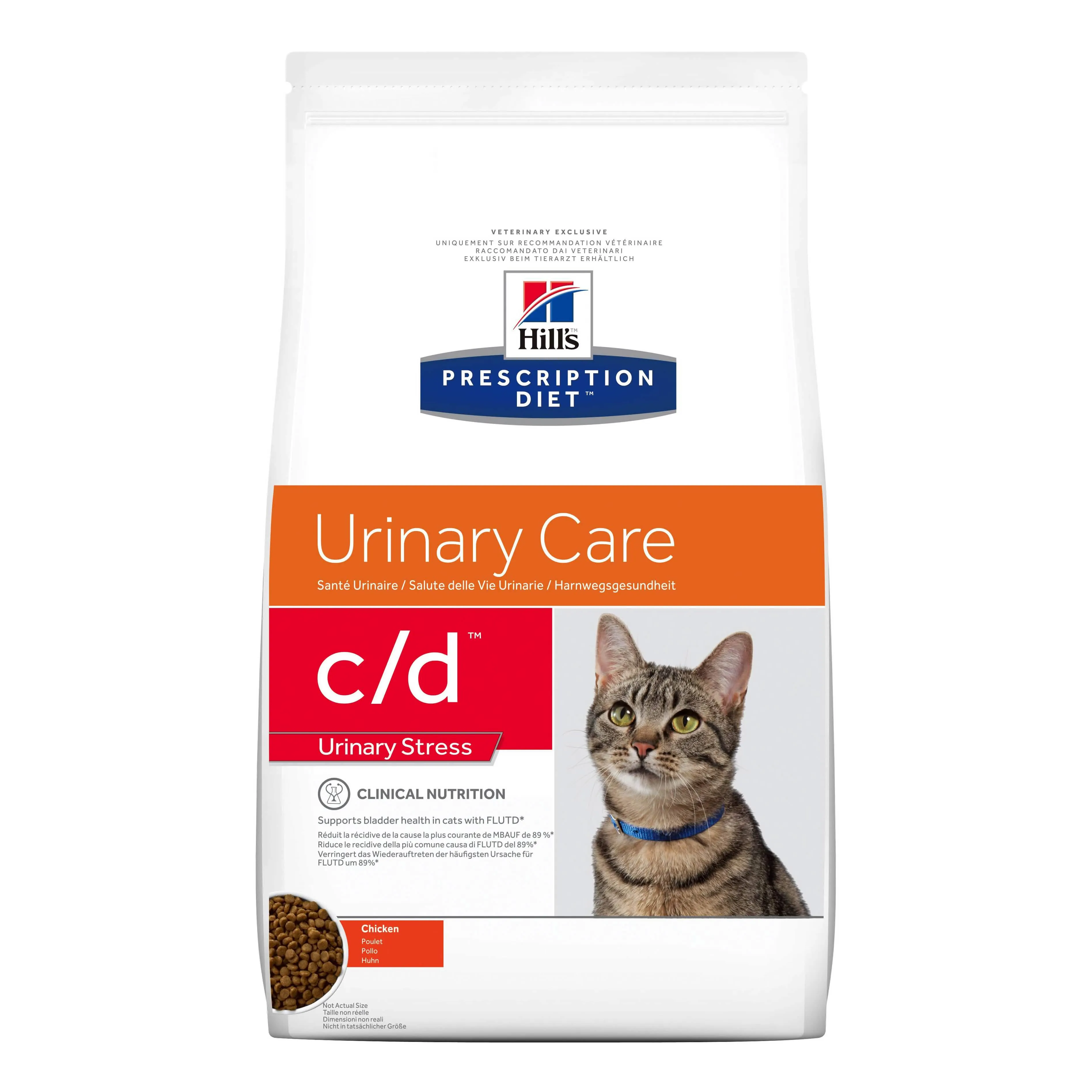 Prescription diet feline urinary care c/d multicare stress chicken 400 g - immagine 1