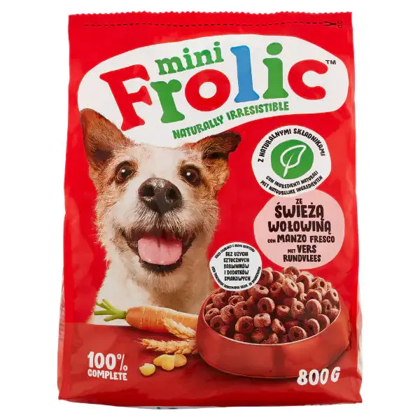 Frolic Complete Dog Mini con Manzo, Carote e cereali 800 g - Croccantini per cani - immagine 1