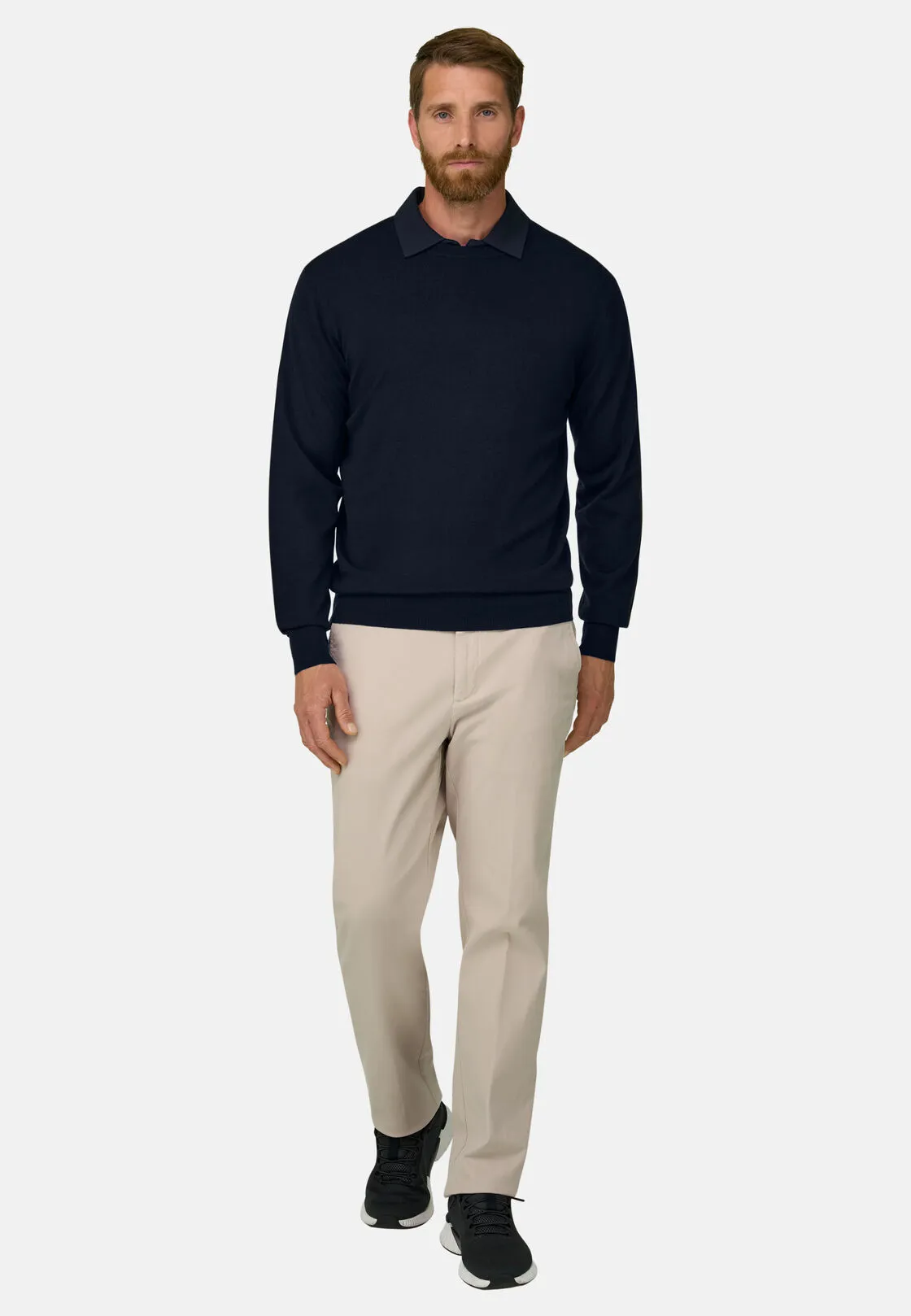 Boggi, Girocollo In Lana Merino Extrafine, Uomo, Navy, Taglia: XL - immagine 2