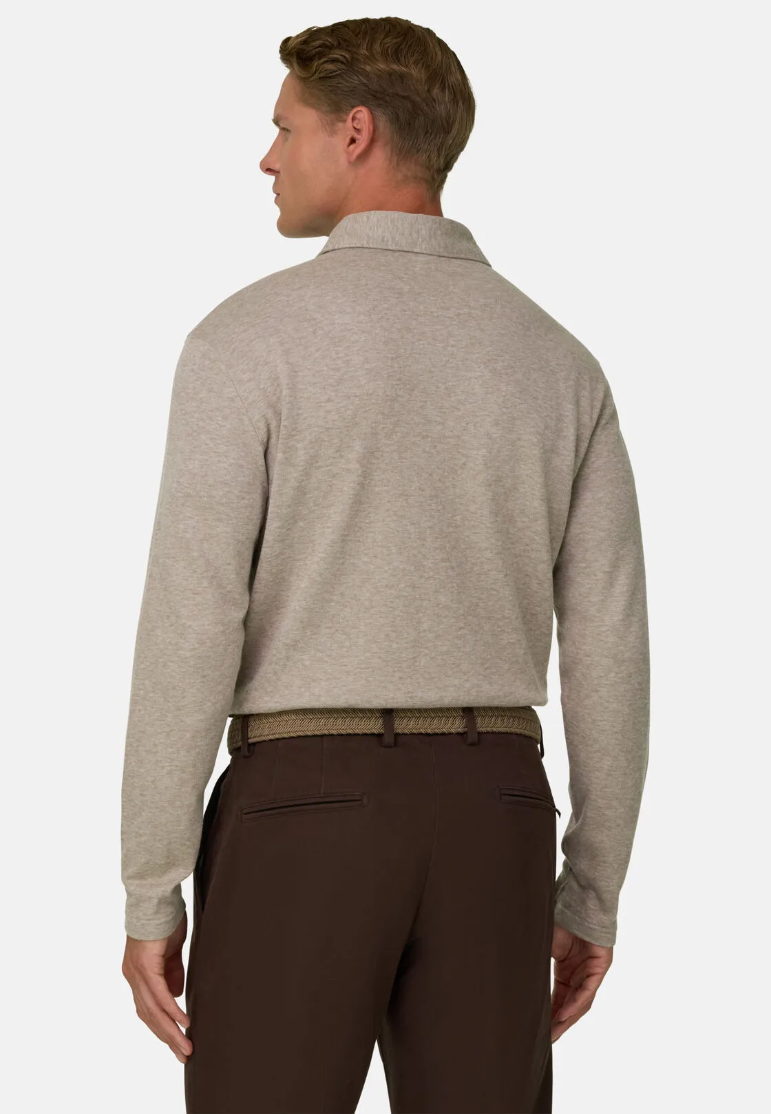 Boggi, Polo In Jersey Di Cotone E Cashmere, Uomo, , Taglia: M - immagine 4