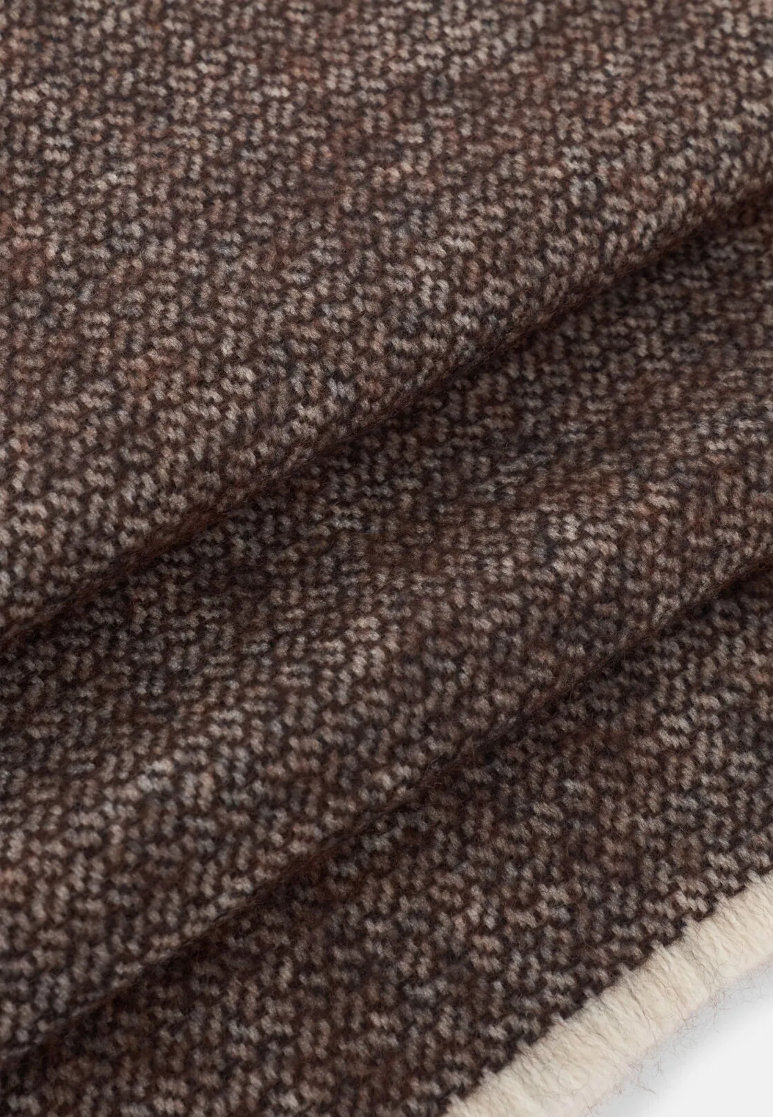 Boggi, Sciarpa Micro Struttura Jacquard In Lana, Uomo, Marrone - immagine 3