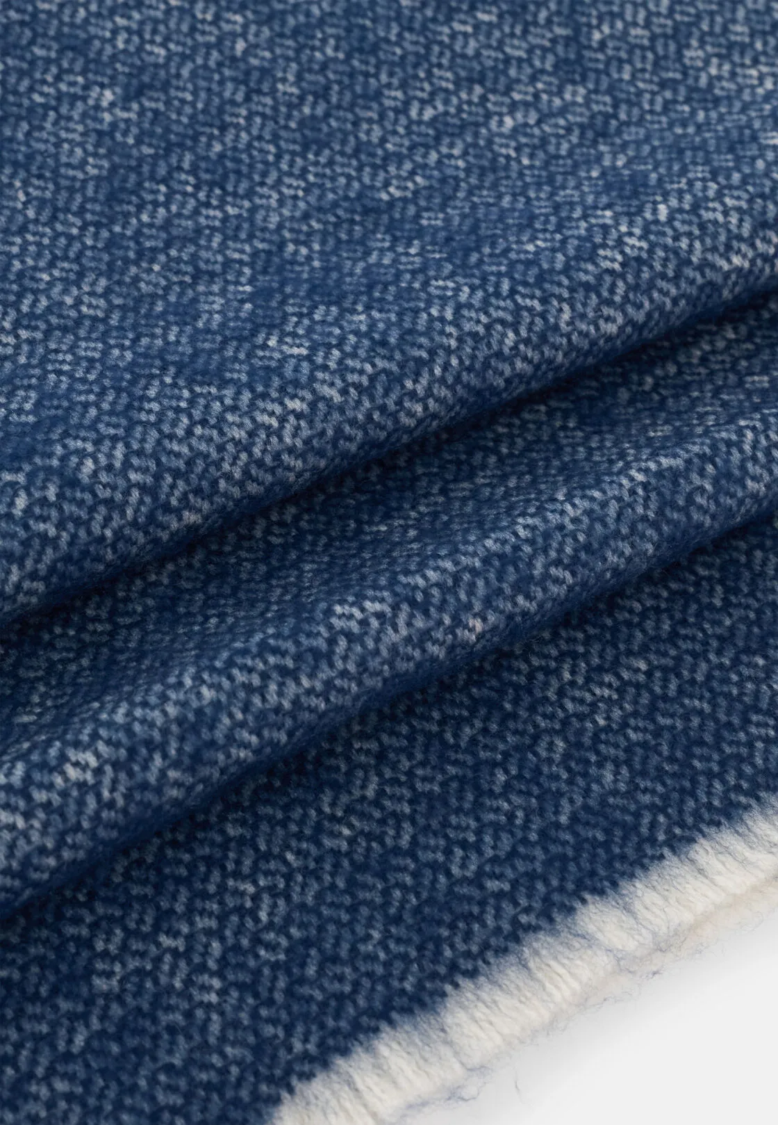 Boggi, Sciarpa Micro Struttura Jacquard In Lana, Uomo, Blu - immagine 3