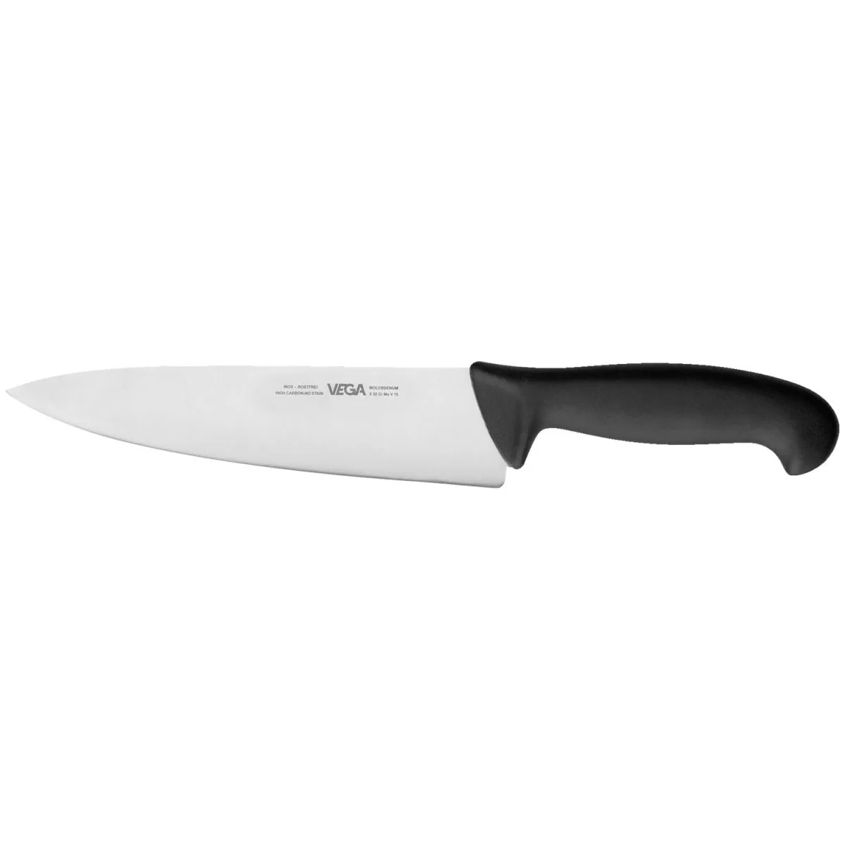 VEGA Coltello cuoco Messina; lunghezza lama 20 cm, 33 cm (L); nero/argento - immagine 1
