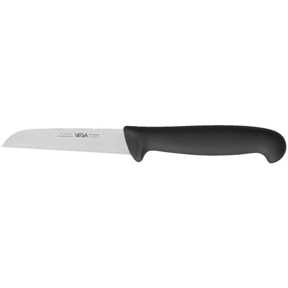 VEGA Coltello verdure Messina; lunghezza lama 9 cm, 19.5 cm (L); nero/argento - immagine 1