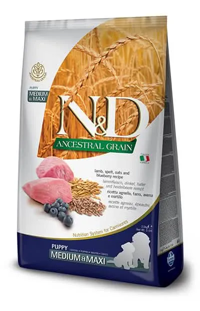 N&D Low Grain Dog Agnello e Mirtillo Puppy Medium-Max - immagine 1