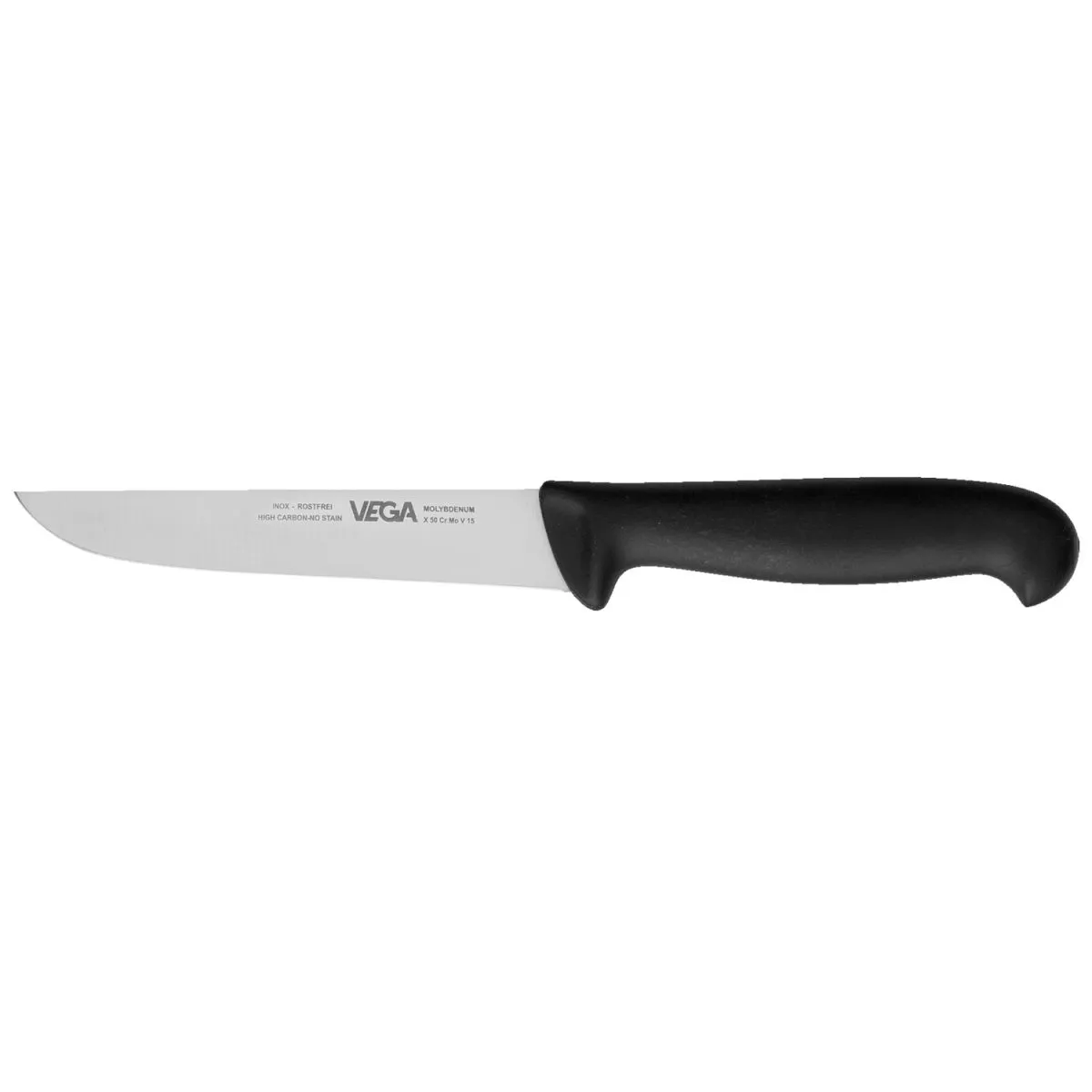 VEGA Coltello chef Messina; lunghezza lama 12 cm, 22.5 cm (L); nero/argento - immagine 1