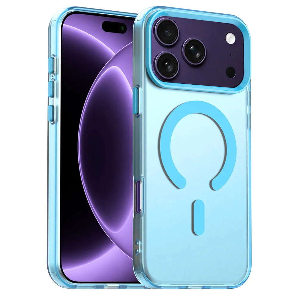 Custodia MagSafe per Apple iPhone 18 Pro / 17 Pro, Techsuit, CandyCase, Blu - immagine 1