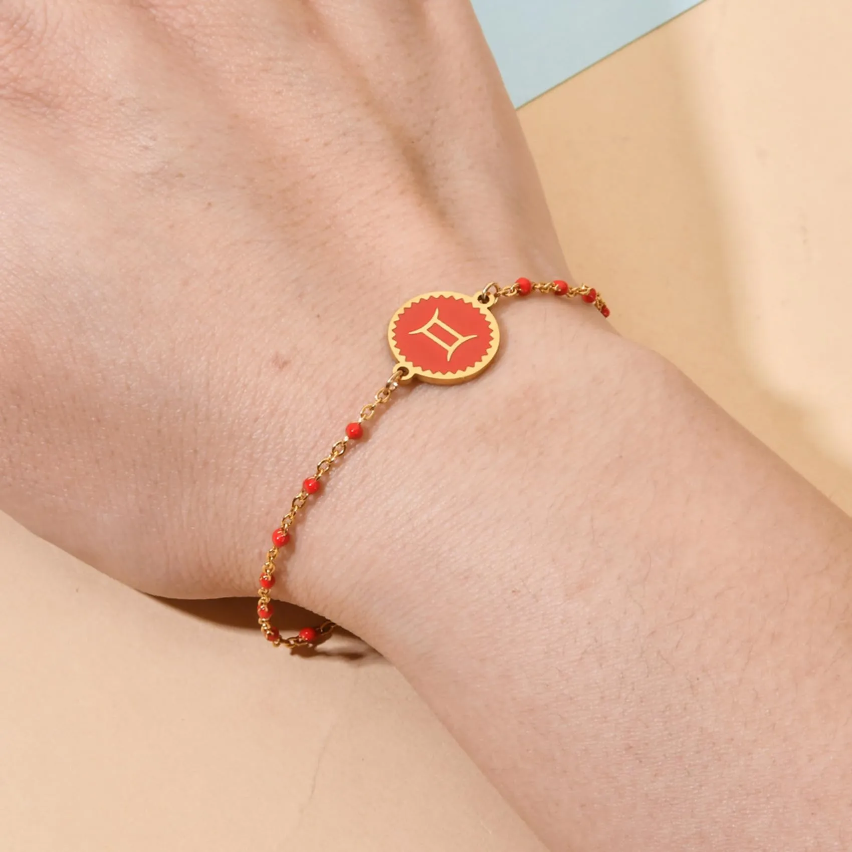 Caimeytie 1 braccialetto con costellazione+1 braccialetto con ciondolo a forma di oroscopo per donna/ragazza/acciaio inossidabile/regalo zodiacale/gioielli astrologia regali per ragazze, Acciaio - immagine 6