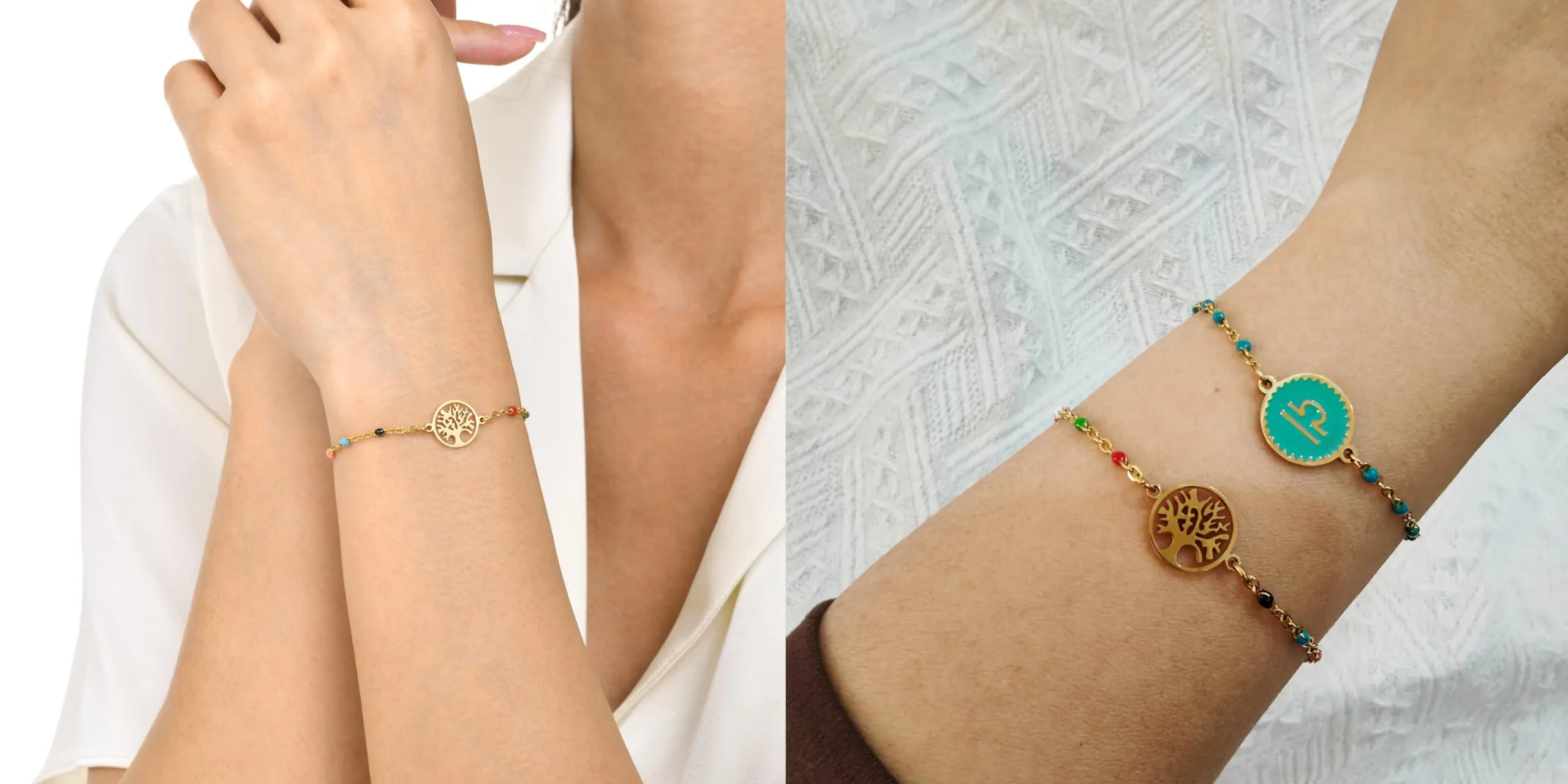Caimeytie 1 braccialetto con costellazione+1 braccialetto con ciondolo a forma di oroscopo per donna/ragazza/acciaio inossidabile/regalo zodiacale/gioielli astrologia regali per ragazze, acciaio inox, - immagine 2
