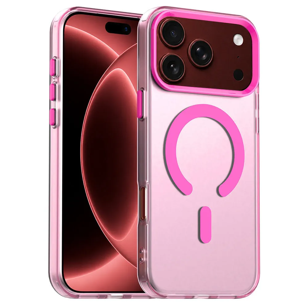 Custodia MagSafe per Apple iPhone 18 Pro Max / 17 Pro Max, Techsuit, CandyCase, Rosa - immagine 1