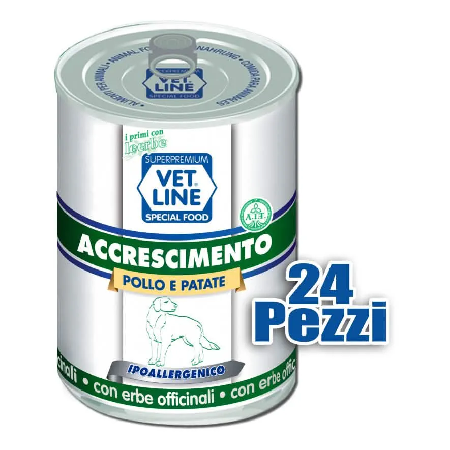 Vet line accrescimento pollo/patate 400 g - immagine 1