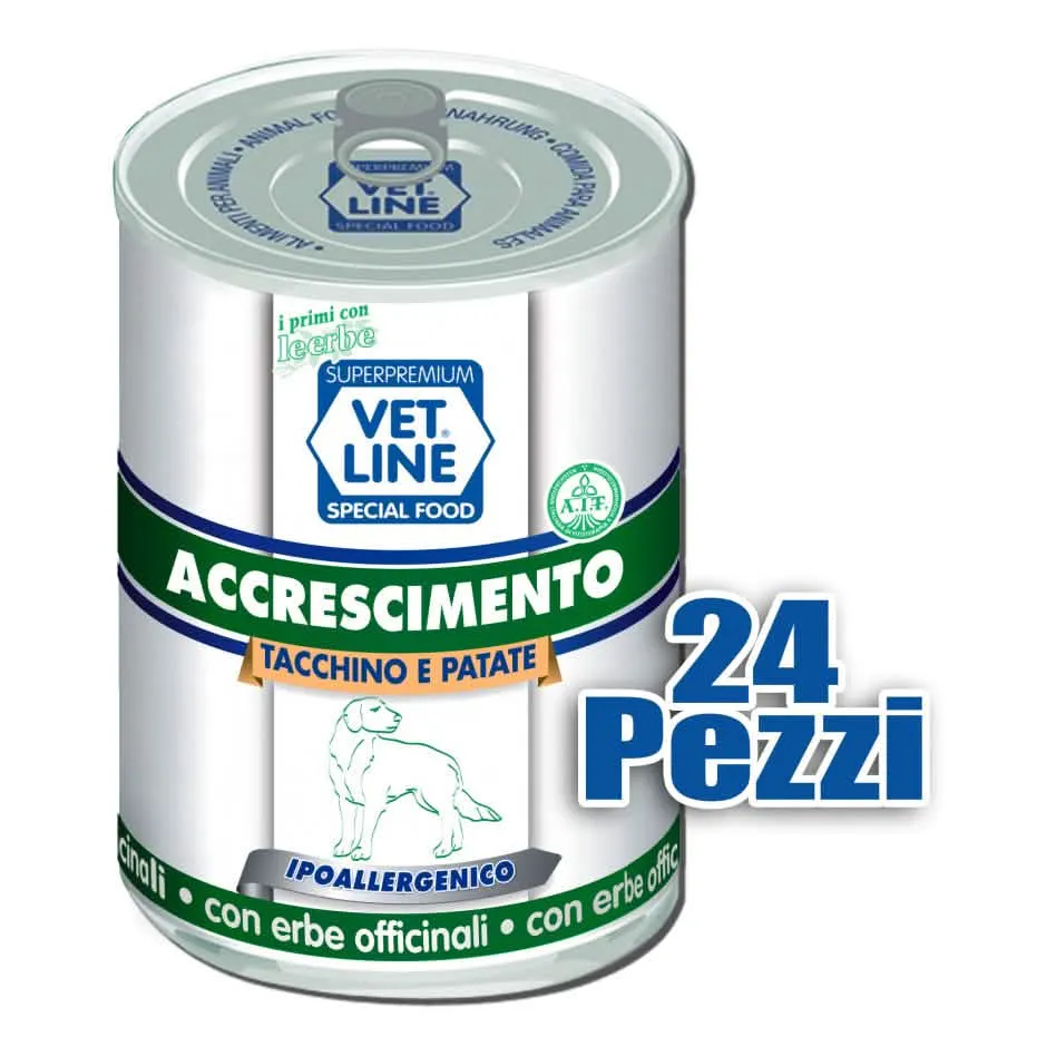Vet line accrescimento tacchino/patate 400 g - immagine 1