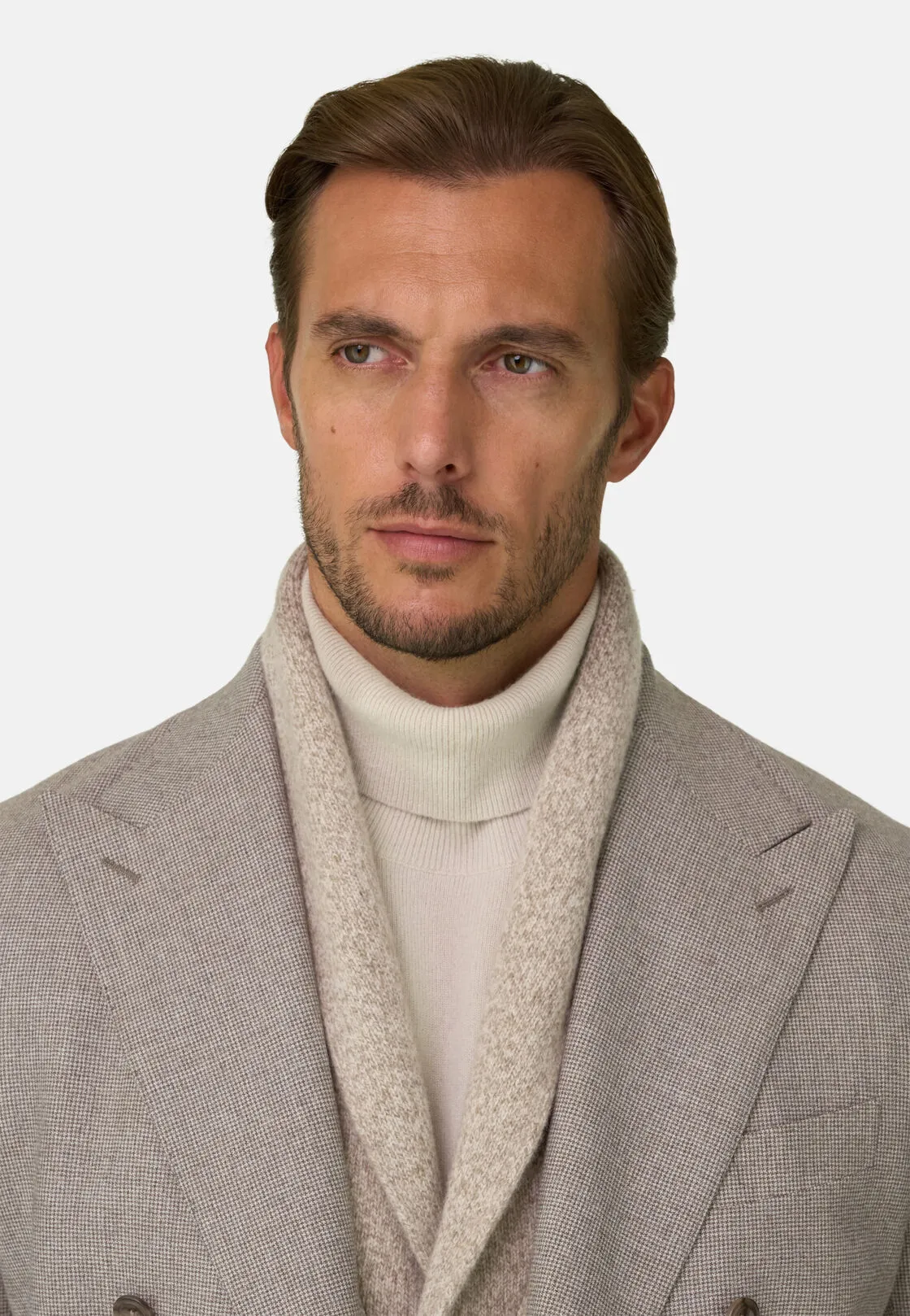 Boggi, Abito Doppio Petto In Lana Super 130, Uomo, Taupe, Taglia: 50 - immagine 3