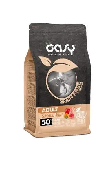 Oasy dry dog grain free adult small/mini agnello 800 g - immagine 1