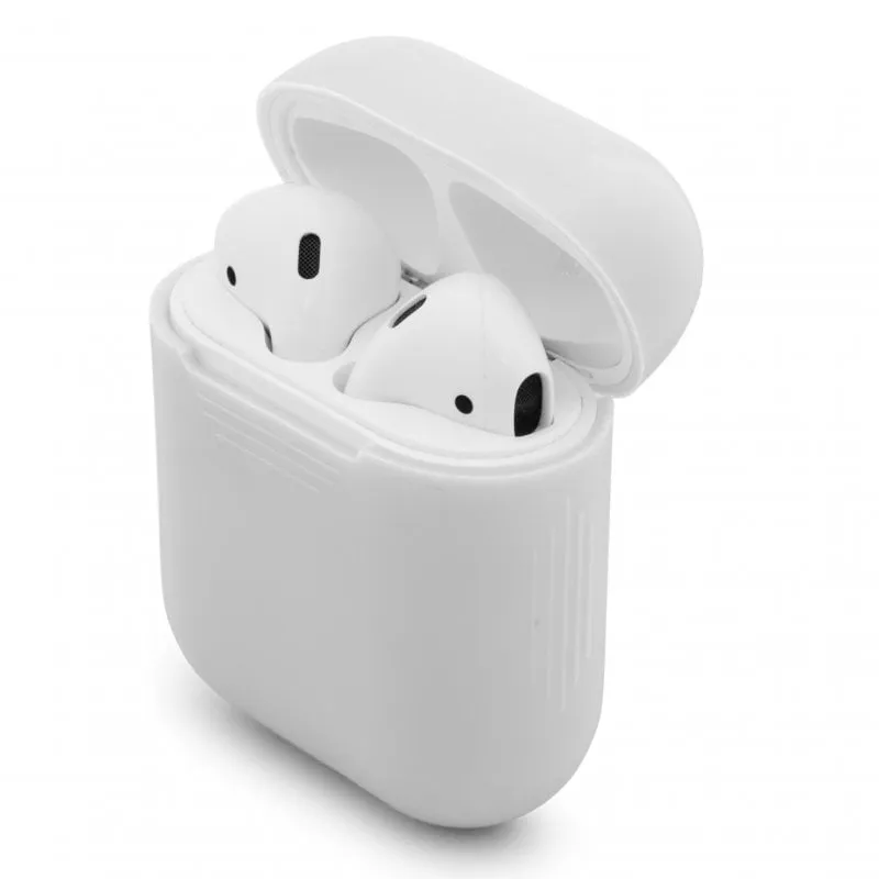 Custodia protettiva PcCom Essential per Airpods bianca - immagine 1