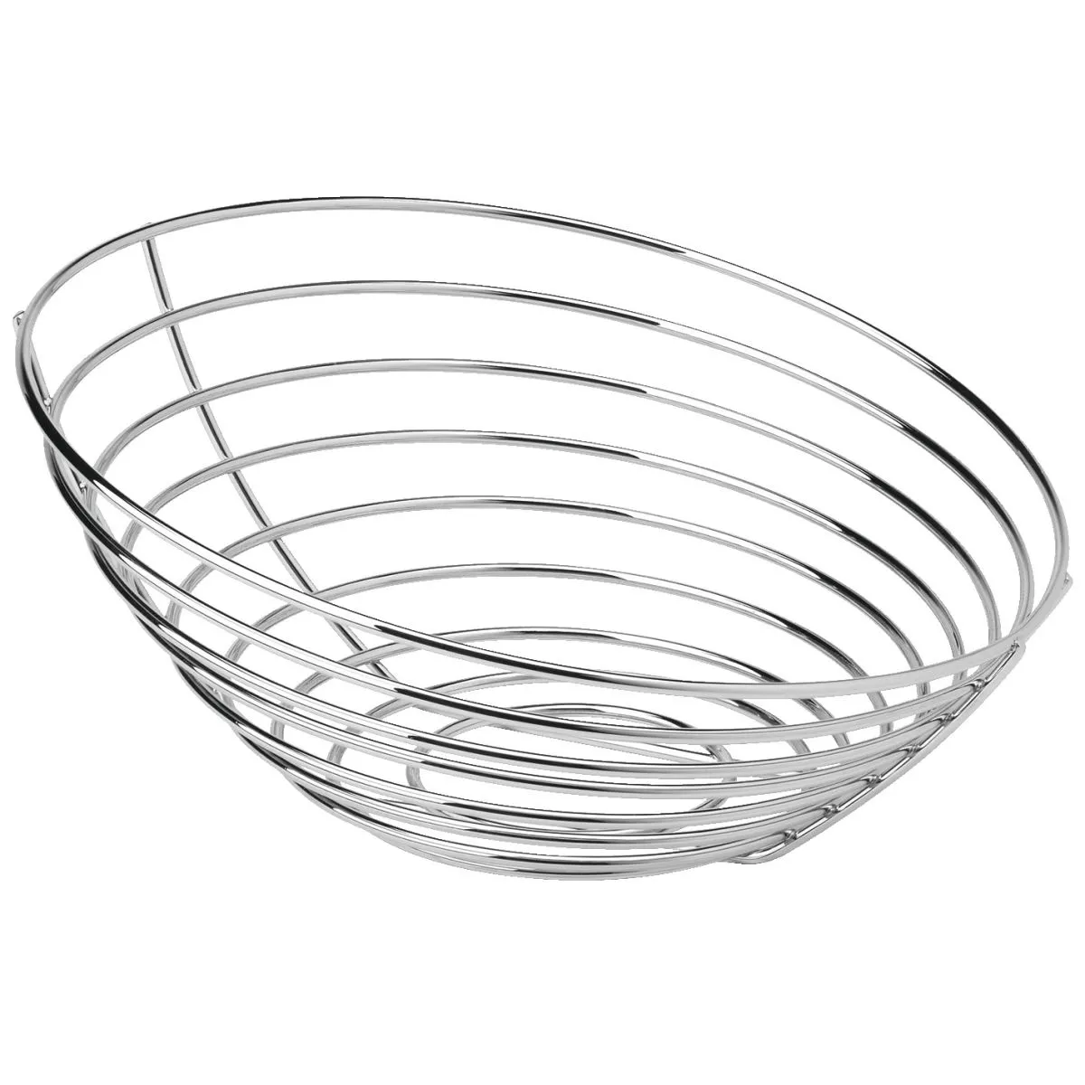 VEGA Cestino porta pane e frutta Cestino; 16x8 cm (ØxH); argento; rotonda - immagine 1
